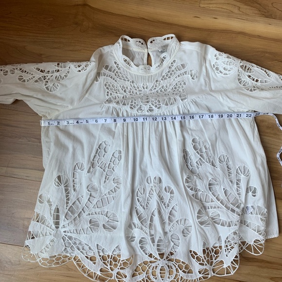 ANTHRO Harlyn Lace and Eyelet Blouse - Picture 3 of 13